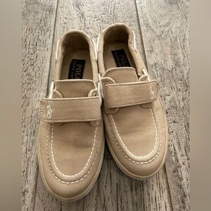 Like new Polo Ralph Lauren Tan toddler boy Boat Shoes size 11